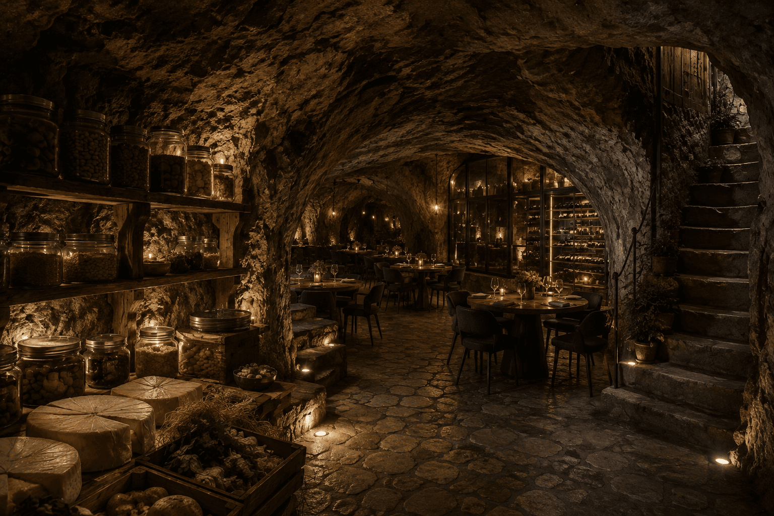 Ilustración del artículo: El restaurante bajo tierra que no esperaba encontrar cerca de Roma